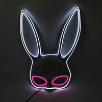 Cosplay Halloween Party Mask Luminous Light up Led Mask EL Wire Neon Glowing Anime Mask Masque Masquerade Masks Horror Mask