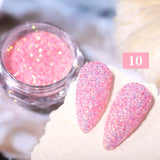 Reflective Glitter Nail Powder Green Red Holographic Nail Art Dust Shinning Chrome Pigment DIY Manicures Decoration