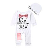 Newborn Baby Boys Cotton New To The Crew outfit bby