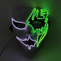 Cosplay Halloween Party Mask Luminous Light up Led Mask EL Wire Neon Glowing Anime Mask Masque Masquerade Masks Horror Mask