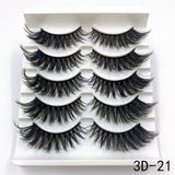 5 Pairs Faux Mink Eyelashes Fluffy Wispy Long Dramatic False Lashes Thick Volume Fake Eyelashes Natural Soft Extension Eyelash - Divine Diva Beauty