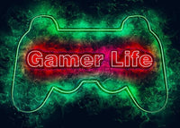 Boy Room Game Wall Poster Canvas Painting Neon Decor Playstation Decoration for Gamer Bedroom Prints Home Decor Picture