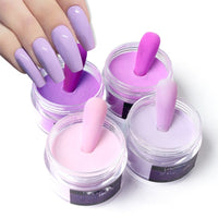 Lavender-colored Acrylic Powder Extension Gel Nail Pigment Dust Professional Nail Art Design Decoration