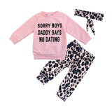 Newborn Baby Girl Clothes Fashion Leopard outfit bby