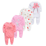 3/4 Pcs Children Boy O-neck Newborn Baby Girls Clothes Full Sleeve Summer Jumper bby