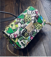 Summer Graffiti Ladies Designer Handbags purse
