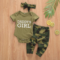 Toddler Newborn Baby Girls Boys camo outfit