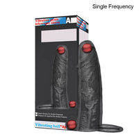Vibrating Condoms Enlargement For Men Reusable Condoms Dildo Vibrator Penis Ring Sleeve Adult Sex Shop Sex Toy for Couples