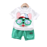 Children Cartoon 2Pc Toddler Casual outfit bby