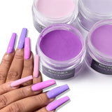 Lavender-colored Acrylic Powder Extension Gel Nail Pigment Dust Professional Nail Art Design Decoration