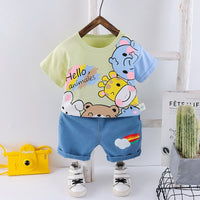 Children Cartoon 2Pc Toddler Casual outfit bby