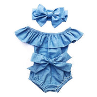 Newborn Baby Girls Bowknot Sleeveless outfit