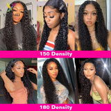 13X4 Curly Lace Frontal Human Hair Wigs 30 Inch Lace Front Wig Kinky Curly Human Hair Wig 250 Density Lace Closure Wig