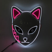 Cosplay Halloween Party Mask Luminous Light up Led Mask EL Wire Neon Glowing Anime Mask Masque Masquerade Masks Horror Mask