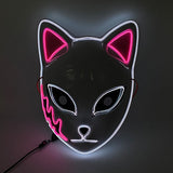 Cosplay Halloween Party Mask Luminous Light up Led Mask EL Wire Neon Glowing Anime Mask Masque Masquerade Masks Horror Mask