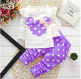 2 pcs Children Clothing Fashion Baby outfit Newborn Baby Cotton Suit bby