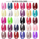 10/24/30/40/60 Multiple Colour Gel Nail Polish 80 Colors Semi Permanent UV Led Gel Varnish Soak Off Nail Lacquer