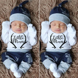 3PCS Newborn Baby Boy outfit bby