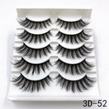 5 Pairs Faux Mink Eyelashes Fluffy Wispy Long Dramatic False Lashes Thick Volume Fake Eyelashes Natural Soft Extension Eyelash - Divine Diva Beauty