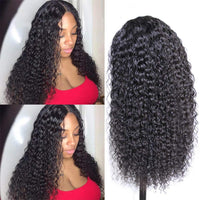 Deep Wave Closure Wig Human Hair Lace Frontal Wigs 13x6 Lace Front Wig Pre Plucked Bleached Knots Wigs Remy 4x4 Frontal Lace Wig - Divine Diva Beauty