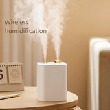 800ml Wireless Humidifier Aromatherapy Diffuser 2000mAh Battery Rechargeable Essential Oil Diffuser Ultrasonic Air Humidifier home decor
