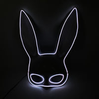 Cosplay Halloween Party Mask Luminous Light up Led Mask EL Wire Neon Glowing Anime Mask Masque Masquerade Masks Horror Mask