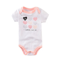 Summer Short Sleeve Newborn Baby Infant Girl Cotton onesies bby