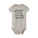 My Auntie loves  Me To The Moon and Back onesie outfit