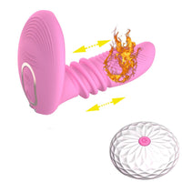 7 Speeds Telescopic Heating Dildo Vibrator Remote Control sex toy