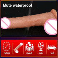 Telescopic Vibrating Thrusting Realistic Dildo sex toy