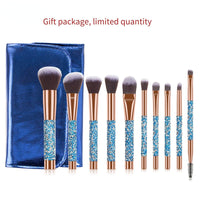 12pcs Diamond-studded makeup brushes - Divine Diva Beauty