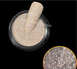 New Reflective Diamond Glitter Nail Crystal Powder Super Shiny iridescent Glass Pink Nails Decorations