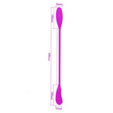 Rechargeable Dual Vibrator 7 Speeds Double Head Egg Bullet Dildo Vibrator sex toy