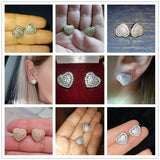 Heart Stud Earrings Jewelry - Divine Diva Beauty