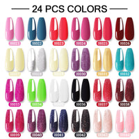 10/24/30/40/60 Multiple Colour Gel Nail Polish 80 Colors Semi Permanent UV Led Gel Varnish Soak Off Nail Lacquer