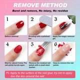 Soak Off Remover Varnish Burst Gel Glue Soak Off Remover Polish Nail Cleaner UV Gel For Manicure Nail Polish Nail Lacquer