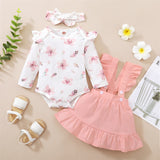 Newborn Floral print Baby Clothes Outfits bby