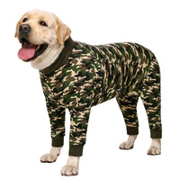 pet Fashion Printed Big Dog Pajamas Cotton Contains Shedding Hair