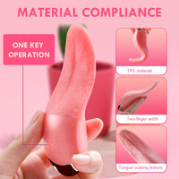 Tongue Licking Vibrator For Women G spot Clitoral Stimulator Mini Clit Sex Toys for Women Rechargeable Female Masturbator