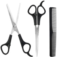 3PCS Hair Scissors 6 Inch Scissors for Cutting Thinning Hair Comb TOOLS