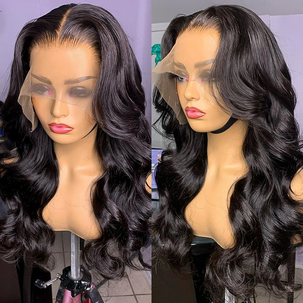 Body Wave Lace Front Wig Human Hair Body Wave Frontal Wig Pre Plucked 4X4 Closure Wig Peruvian Bodywave Remy 30 Inch Hd Lace Wig - Divine Diva Beauty