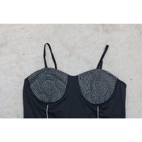 Plus Size avail Diamonds Vest Bodysuit