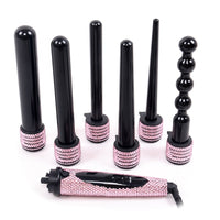 6 IN 1 Crystal Curling Iron Diamond Hair Curler Styling Tools