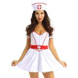 3Pcs Women Naughty Nurse Cosplay Costume Halloween