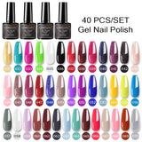 10/24/30/40/60 Multiple Colour Gel Nail Polish 80 Colors Semi Permanent UV Led Gel Varnish Soak Off Nail Lacquer