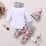 4Pc Baby Girl Clothes Newborn Kids Clothing Girl Outfits bby