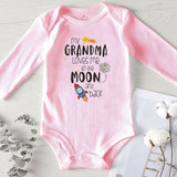 My Grandma Loves Me Cotton Letter Print Toddler onesie bby