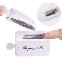 Nail Glitter Powder Recycle Box Layers Small Spoon Funnel Nail Art