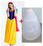 Women Halloween Cartoon Princess Snow White Costume