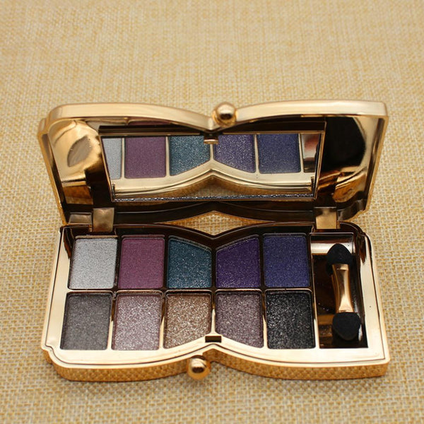 10 Colors Nude Brightening Eyeshadow Palette Smokey Shimmering Powder Smooth Makeup Eye Pigment Cosmetics Makeup